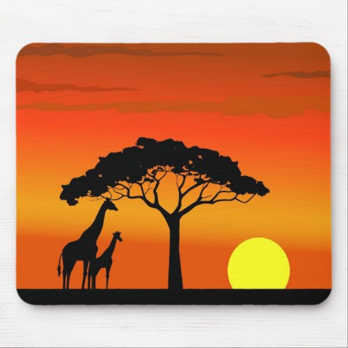 African Sunset Mouse Pad