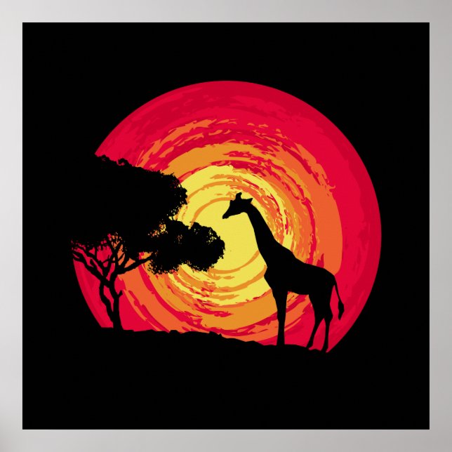 African sunset poster (Front)