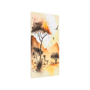 African Sunset Safari Wall Art 