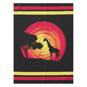 African sunset tablecloth