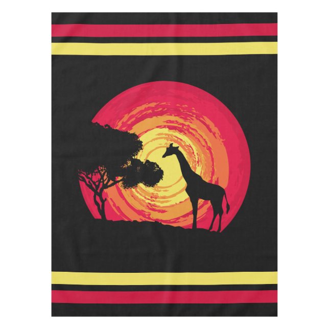 African sunset tablecloth (Front)