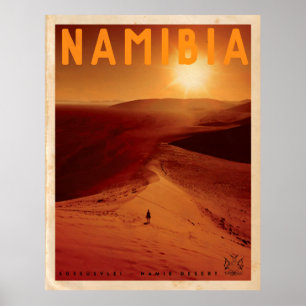 African Sunset Travel Poster