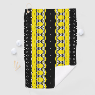 African Sunshine Tribal Stripe Golf Towel