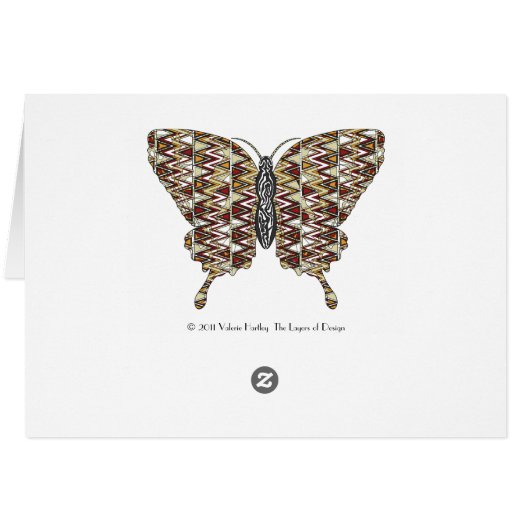African Swallowtail Card (Back Horizontal)