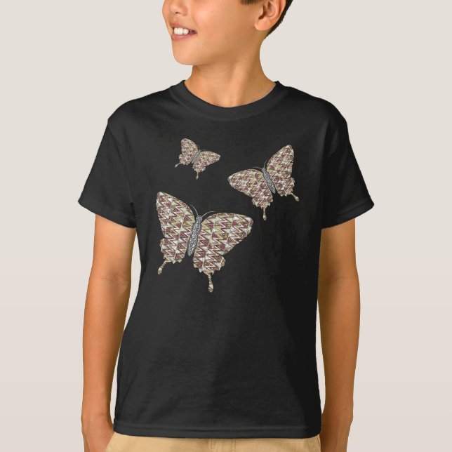 African Swallowtail Kid's and Baby Dark Shirt (Front)