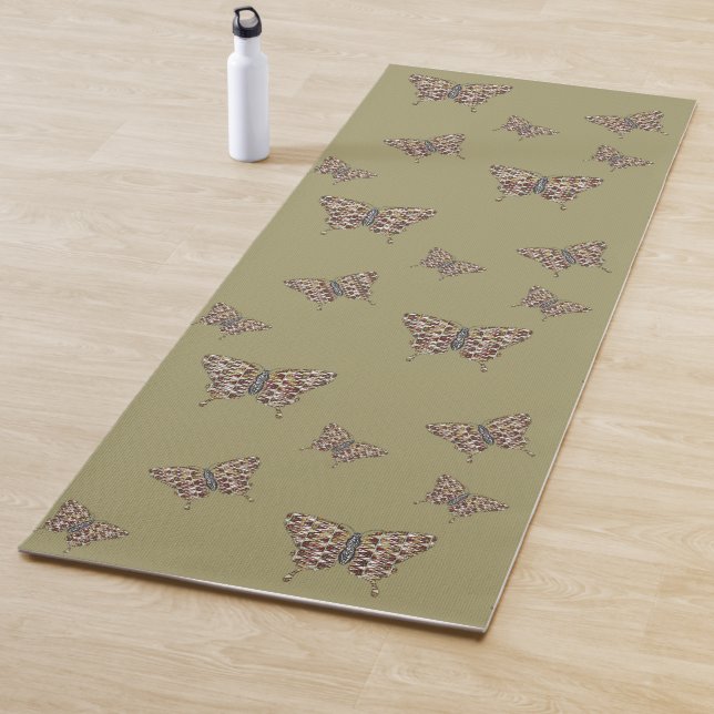 African Swallowtail Yoga Mat (In Situ)
