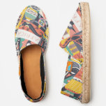 African Symbolic Art Collage Espadrilles