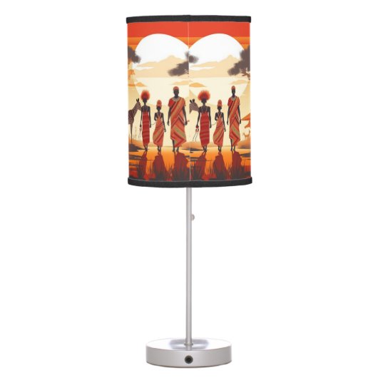 African  table lamp (Back)