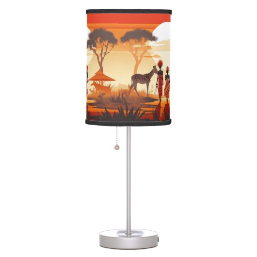 African  table lamp (Right)
