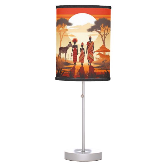 African table lamp (Front)
