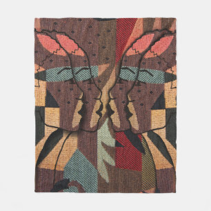 African Tapestry Fleece Blanket