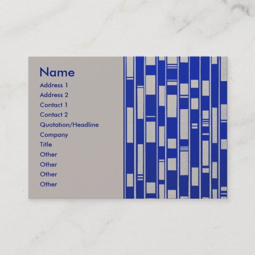 African Textile Inspired Abstract _ V2 Business Card