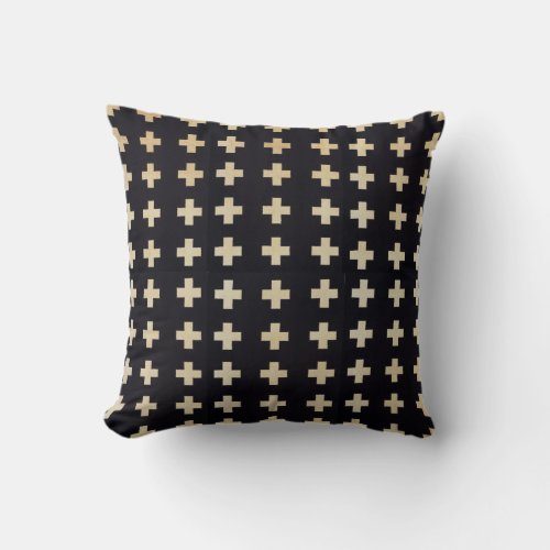 African Textile Inspired Throw Pillow