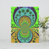African Traditional Colors Kaleidoscope Floral Art (Standing Front)