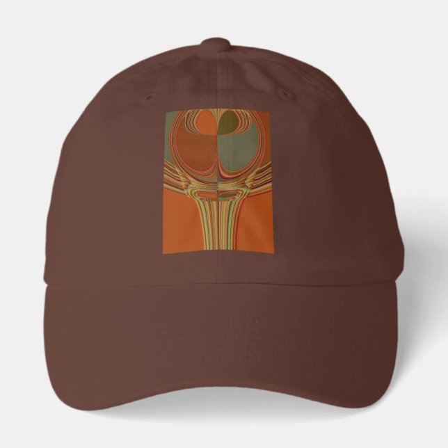 African Traditional Earth Contemporary Art Print   Hat (Front)