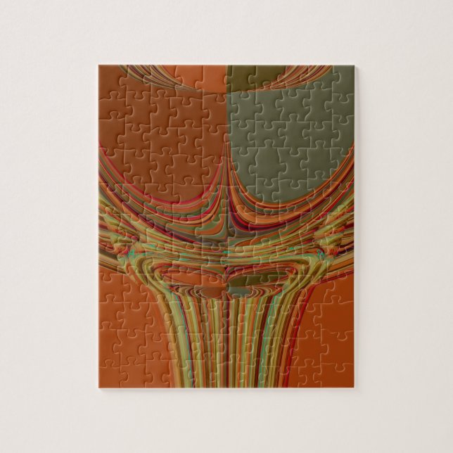 African Traditional Earth Contemporary Art Print   Jigsaw Puzzle (Vertical)