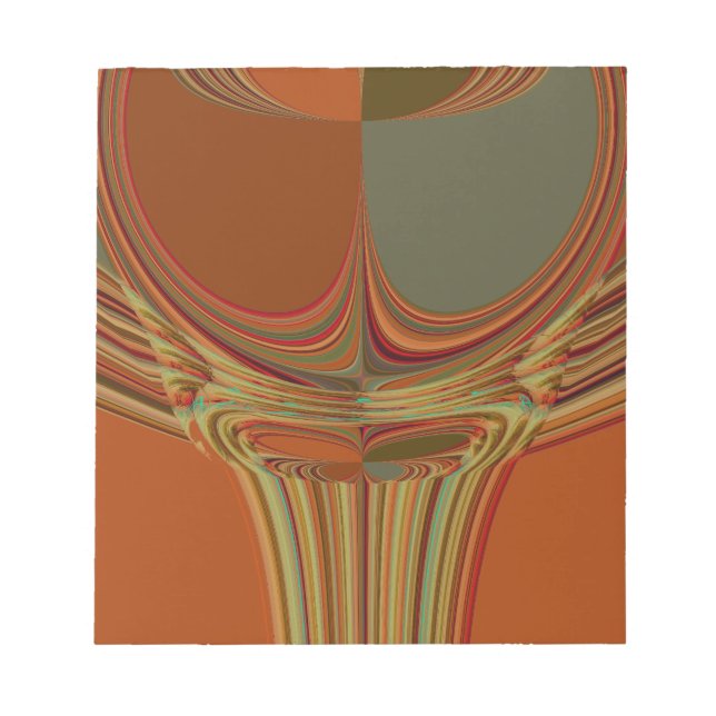 African Traditional Earth Contemporary Art Print   Notepad (Front)