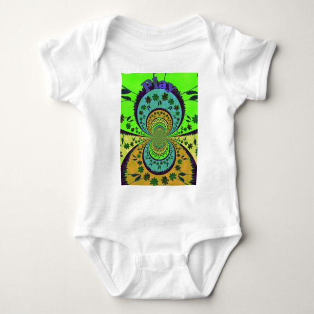 African Traditional Hakuna Matata Colors.png Baby Bodysuit (Front)