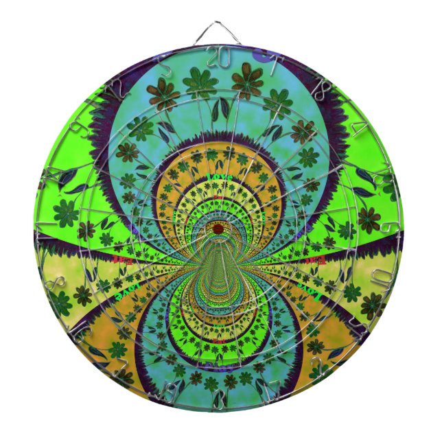 African Traditional Hakuna Matata Colors.png Dartboard With Darts (Front)