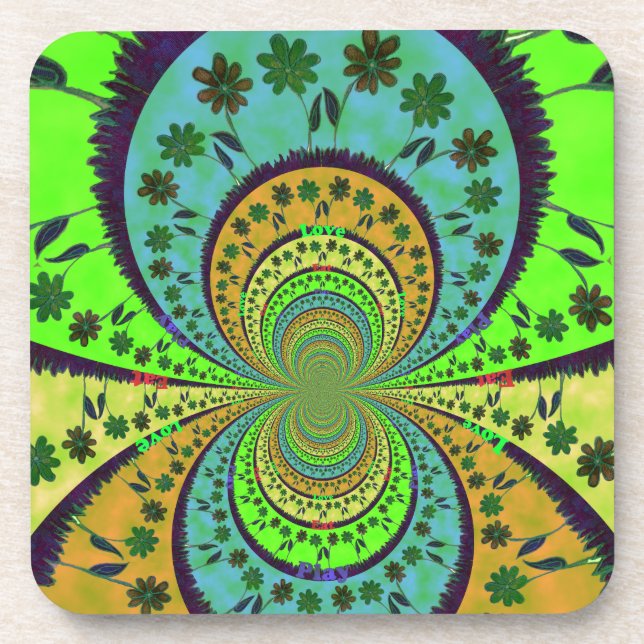 African Traditional Hakuna Matata Colors.png Drink Coaster (Front)
