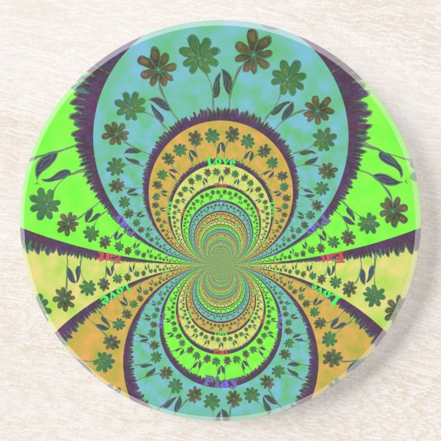 African Traditional Hakuna Matata Colors.png Drink Coaster (Front)