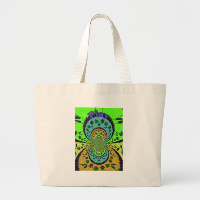 African Traditional Hakuna Matata Colors.png Large Tote Bag (Front)