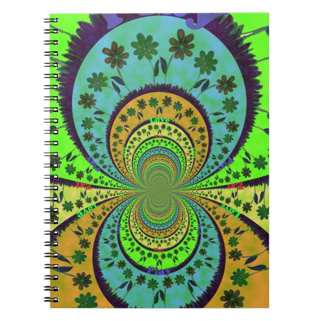 African Traditional Hakuna Matata Colors.png Notebook (Front)