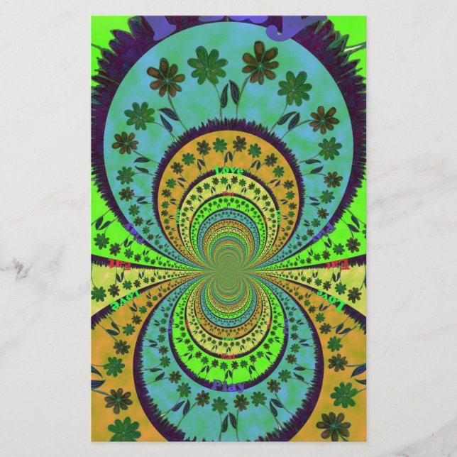 African Traditional Hakuna Matata Colors.png Stationery (Front)