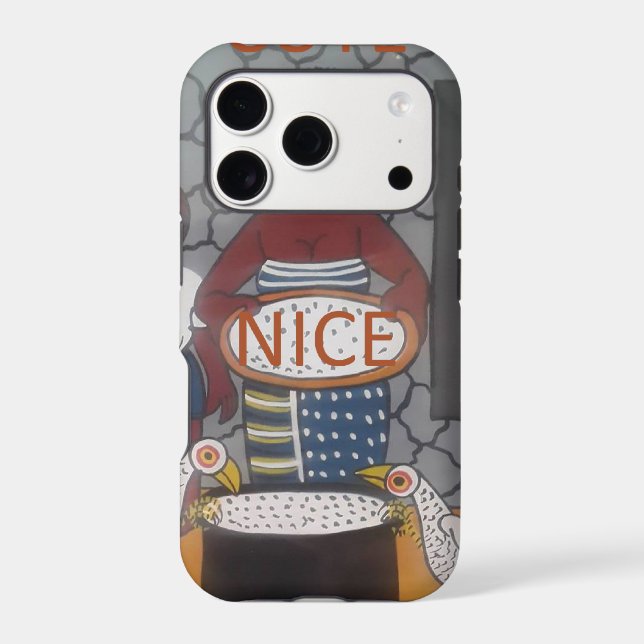 African Traditional Homestead Lifestyle Art Print Case-Mate iPhone Case (Back)