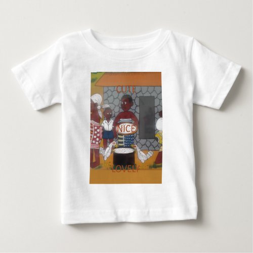 African Traditional Homestead Lifestyle Baby T_Shirt