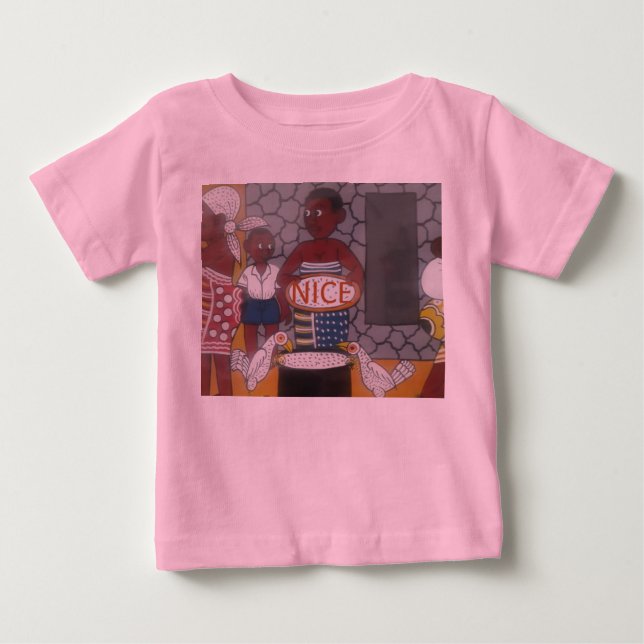 African Traditional Homestead Lifestyle Baby T-Shirt (Front)
