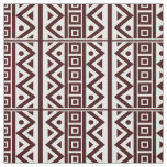African Traditional Style Seamless Brown Pattern Fabric