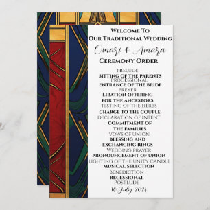 African Traditional Wedding Program