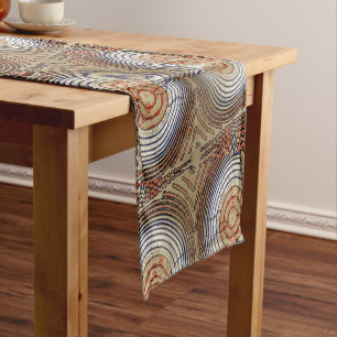 African Tree Rings Short Table Runner