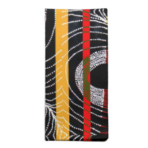 African Tribal Abstract Art Napkin