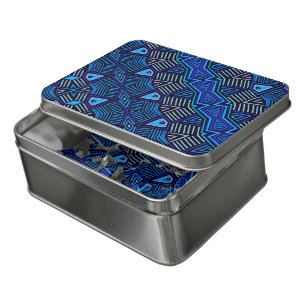 African Tribal Acrylic Blue Jig Saw Puzzle