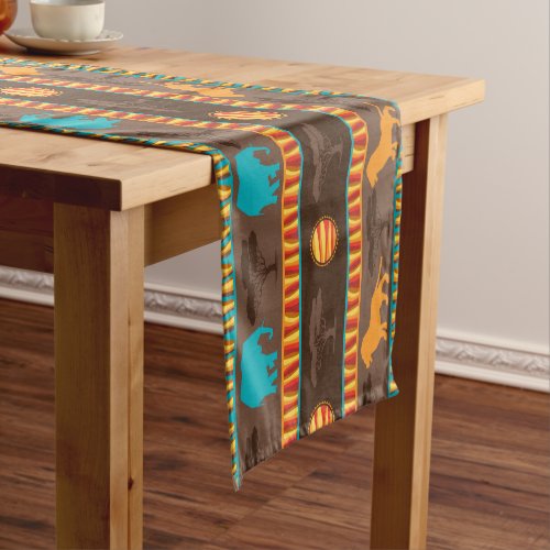 African Tribal animal pattern dining able runner