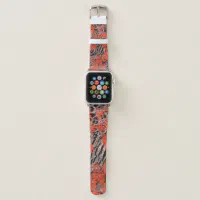 Elephants Indian Style Print Apple Watch Band 38mm / 40mm / 