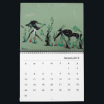 African Tribal Art Calendar<br><div class="desc">Collection of original hand painted gouaches by African artists in the Congo in the mid 1900's.</div>