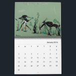 African Tribal Art Calendar<br><div class="desc">Collection of original hand painted gouaches by African artists in the Congo in the mid 1900's.</div>