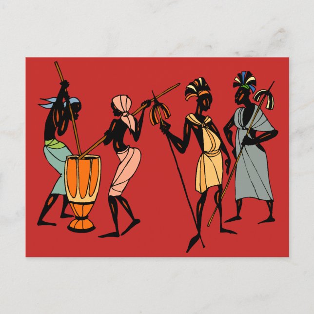 African tribal art postcards (Front)