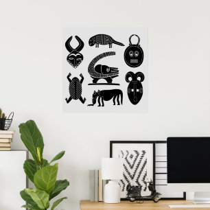African tribal art poster