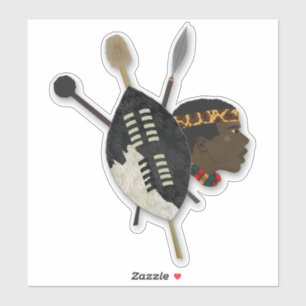 African Tribal Art Sticker