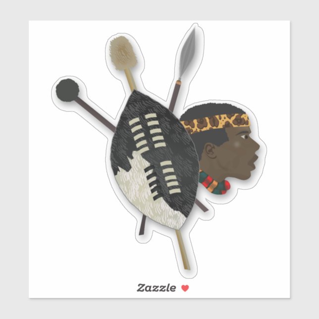 African Tribal Art Sticker (Sheet)
