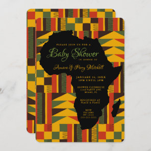 African Tribal Baby Shower Invitation