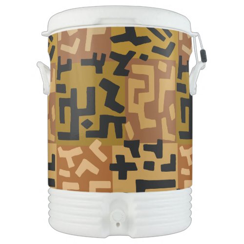 African Tribal BaKuba Beverage Cooler