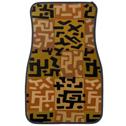 African Tribal BaKuba Car Floor Mat