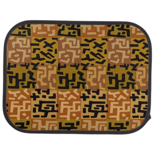African Tribal BaKuba Car Floor Mat