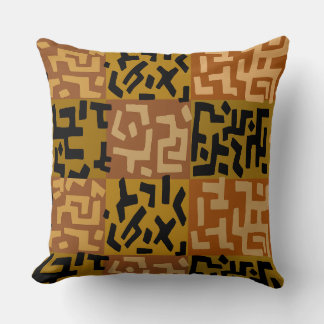 AFRICAN TRIBAL BAKUBA THROW PILLOW