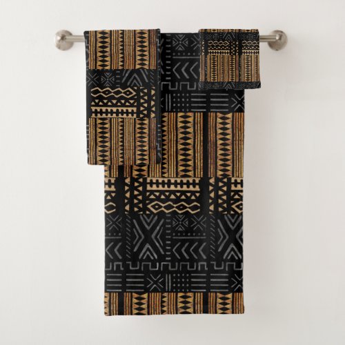 African Tribal Bath Towel Set